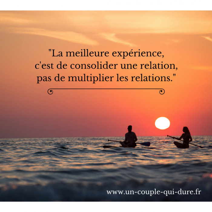 la meilleure experience consolider relation